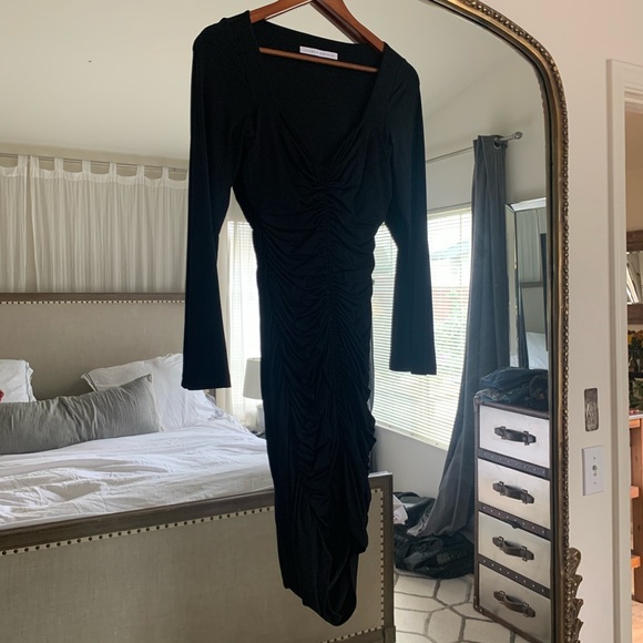 NWOT Susana Monaco Long Sleeve Cinched Front Dress - Picture 7 of 14